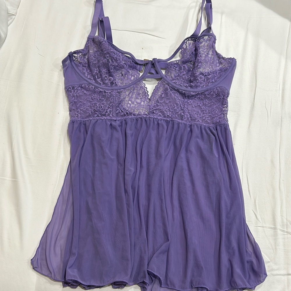 Purple babydoll